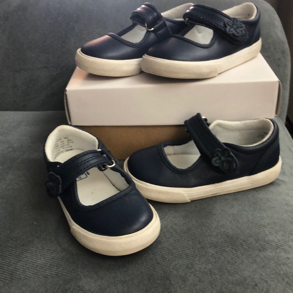 2 pairs, Navy Daphne Keds brand Mary Janes